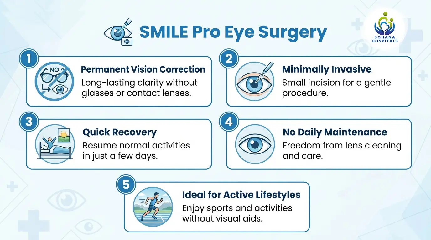 SMILE Pro eye surgery benefits