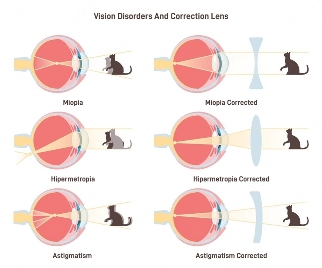 Myopia vs Hyperopia vs Astigmatism