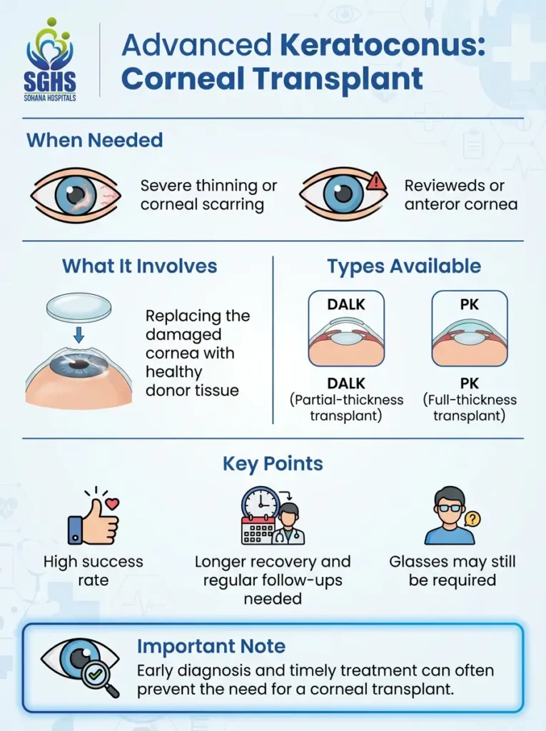 Advanced Keratoconus: Corneal Transplant