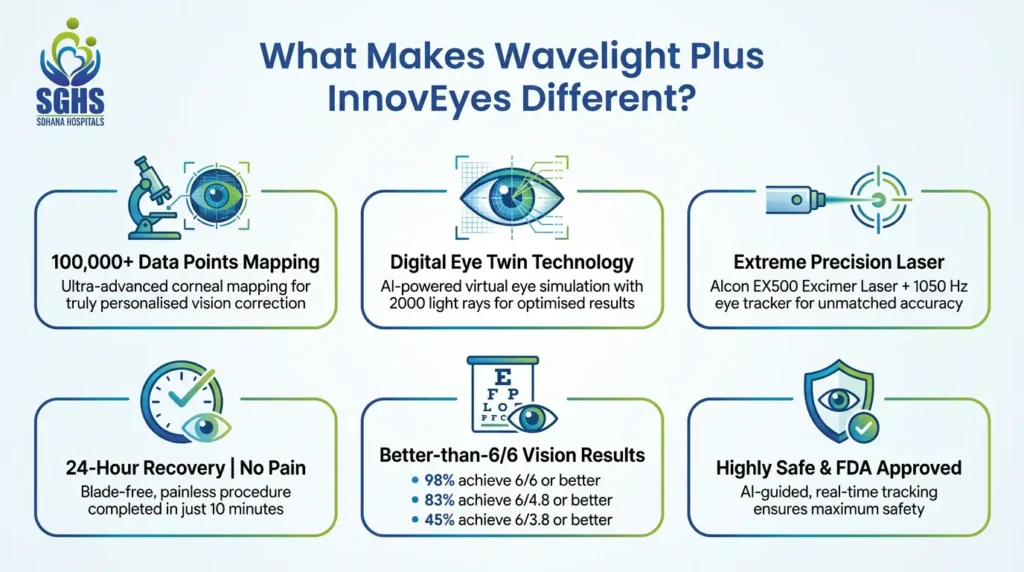 Features of Wavelight Plus InnovEyes