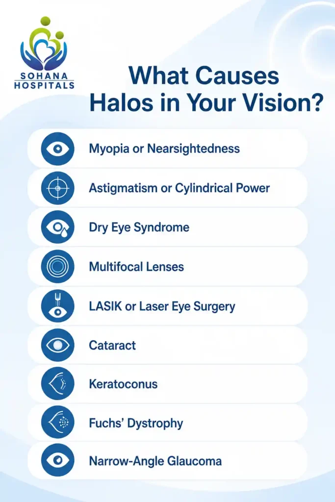 What Causes Halos in Your Vision