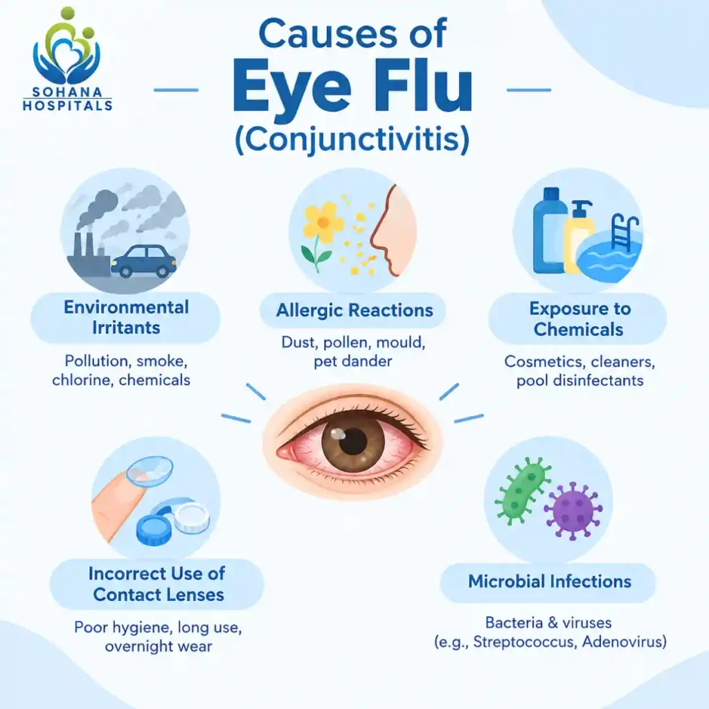 Causes of Eye Flu (Conjunctivitis)